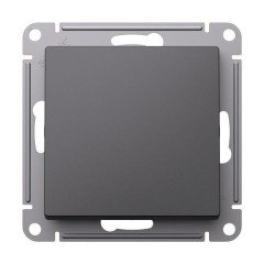 ATLASDESIGN 1-клавишный ВЫКЛЮЧАТЕЛЬ, сх.1, 10АХ, механизм, БАЗАЛЬТ, ATN001411