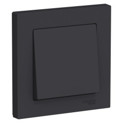 ATLASDESIGN 1-клавишный ВЫКЛЮЧАТЕЛЬ, сх.1, 10АХ, в сборе, КАРБОН, ATN001012