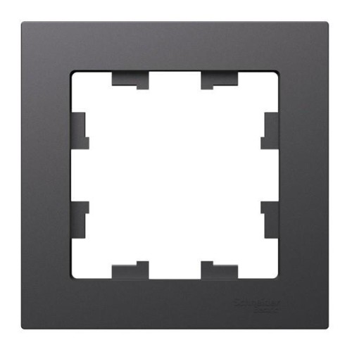 ATLASDESIGN 1-постовая РАМКА, БАЗАЛЬТ, ATN001401