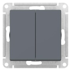 ATLASDESIGN 2-клавишный ПЕРЕКЛЮЧАТЕЛЬ, сх.6, 10АХ, механизм, ГРИФЕЛЬ, ATN000765