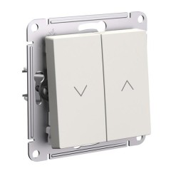 ATLASDESIGN 2-клавишный ВЫКЛЮЧАТЕЛЬ ЖАЛЮЗИ, 10А, мех., БЕЖЕВЫЙ, ATN000219