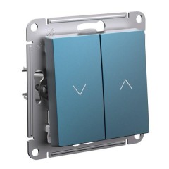 ATLASDESIGN 2-клавишный ВЫКЛЮЧАТЕЛЬ ЖАЛЮЗИ, 10А, мех., ИЗУМРУД, ATN000819