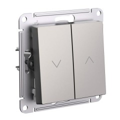 ATLASDESIGN 2-клавишный ВЫКЛЮЧАТЕЛЬ ЖАЛЮЗИ, 10А, мех., ШАМПАНЬ, ATN000519