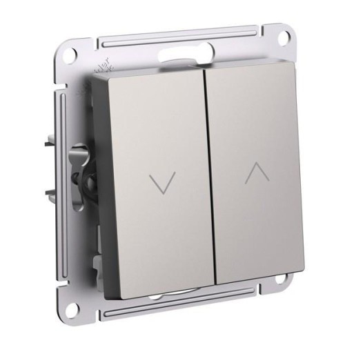 ATLASDESIGN 2-клавишный ВЫКЛЮЧАТЕЛЬ ЖАЛЮЗИ, 10А, мех., ШАМПАНЬ, ATN000519
