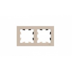 ATLASDESIGN 2-постовая РАМКА, универсальная, ПЕСОЧНЫЙ, ATN001202