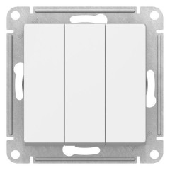 ATLASDESIGN 3-клавишный ВЫКЛЮЧАТЕЛЬ, сх.1+1+1, 10АХ, механизм, ЛОТОС, ATN001331