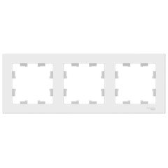 ATLASDESIGN 3-постовая РАМКА, универсальная, БЕЛЫЙ, ATN000103