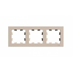 ATLASDESIGN 3-постовая РАМКА, универсальная, ПЕСОЧНЫЙ, ATN001203