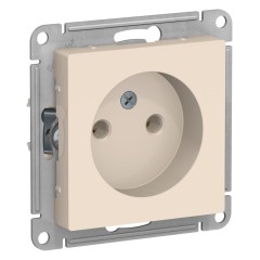 ATLASDESIGN РОЗЕТКА без заземления, 16А, механизм, БЕЖЕВЫЙ, ATN000241