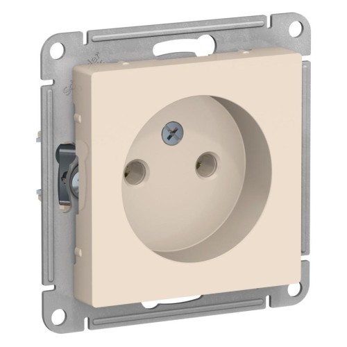 ATLASDESIGN РОЗЕТКА без заземления, 16А, механизм, БЕЖЕВЫЙ, ATN000241