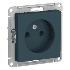 ATLASDESIGN РОЗЕТКА без заземления, 16А, механизм, ИЗУМРУД, ATN000841