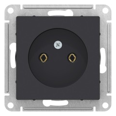 ATLASDESIGN РОЗЕТКА без заземления, 16А, механизм, КАРБОН, ATN001041