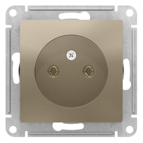 ATLASDESIGN РОЗЕТКА без заземления, 16А, механизм, ШАМПАНЬ, ATN000541