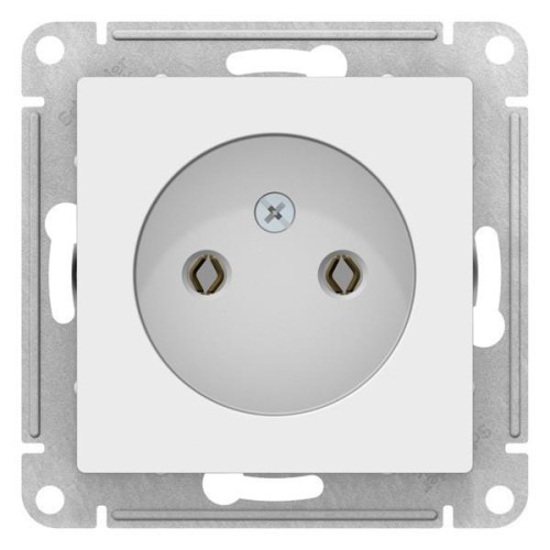 ATLASDESIGN РОЗЕТКА без заземления без шторок, 16А, механизм, ЛОТОС, ATN001341