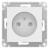 ATLASDESIGN РОЗЕТКА без заземления со шторками, 16А, механизм, ЛОТОС, ATN001349
