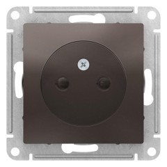 ATLASDESIGN РОЗЕТКА без заземления со шторками, 16А, механизм, МОККО, ATN000649