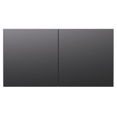 ATLASDESIGN РОЗЕТКА двойн. с заземл.со штор.со сдвиж. крышк, 16А, в сборе, БАЗАЛЬТ, ATN001428