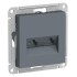 ATLASDESIGN РОЗЕТКА двойная компьютерная RJ45+RJ45, кат.5E, механизм, ГРИФЕЛЬ, ATN000785
