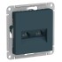 ATLASDESIGN РОЗЕТКА двойная компьютерная RJ45+RJ45, кат.5E, механизм, ИЗУМРУД, ATN000885