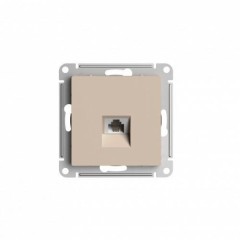 ATLASDESIGN РОЗЕТКА компьютерная RJ45, кат. 6A, механизм, ПЕСОЧНЫЙ, ATN001286