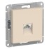 ATLASDESIGN РОЗЕТКА компьютерная RJ45, механизм, БЕЖЕВЫЙ, ATN000283