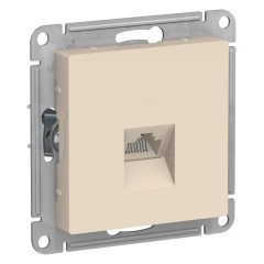 ATLASDESIGN РОЗЕТКА компьютерная RJ45, механизм, БЕЖЕВЫЙ, ATN000283