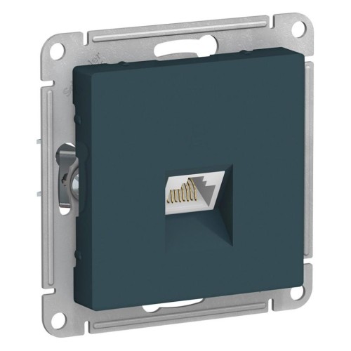 ATLASDESIGN РОЗЕТКА компьютерная RJ45, механизм, ИЗУМРУД, ATN000883