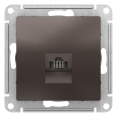 ATLASDESIGN РОЗЕТКА компьютерная RJ45, механизм, МОККО, ATN000683