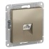 ATLASDESIGN РОЗЕТКА компьютерная RJ45, механизм, ШАМПАНЬ, ATN000583