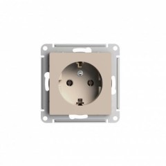ATLASDESIGN РОЗЕТКА с заземлением, 16А, механизм, ПЕСОЧНЫЙ, ATN001243