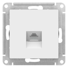 ATLASDESIGN РОЗЕТКА телефонная RJ11, механизм, БЕЛЫЙ, ATN000181