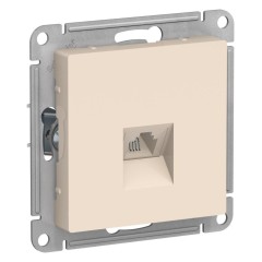 ATLASDESIGN РОЗЕТКА телефонная RJ11, механизм, БЕЖЕВЫЙ, ATN000281
