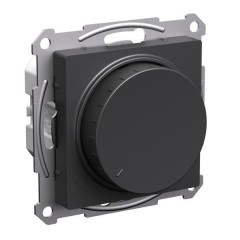 ATLASDESIGN СВЕТОРЕГУЛЯТОР (диммер) повор-нажим, LED, RC, 400Вт, мех., БАЗАЛЬТ, ATN001423