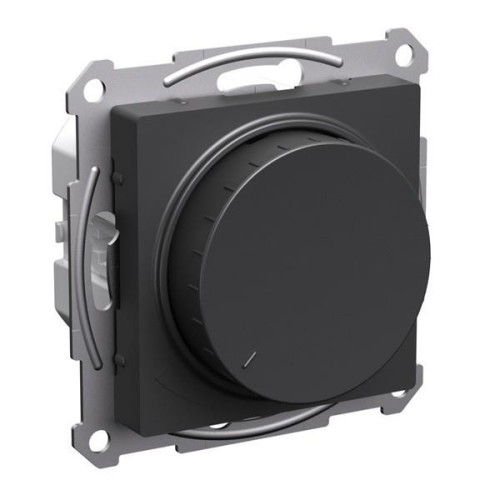 ATLASDESIGN СВЕТОРЕГУЛЯТОР (диммер) повор-нажим, LED, RC, 400Вт, мех., БАЗАЛЬТ, ATN001423