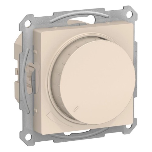 ATLASDESIGN СВЕТОРЕГУЛЯТОР (диммер) повор-нажим, LED, RC, 400Вт, мех., БЕЖЕВЫЙ, ATN000223