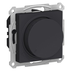 ATLASDESIGN СВЕТОРЕГУЛЯТОР (диммер) повор-нажим, LED, RC, 400Вт, мех., КАРБОН, ATN001023