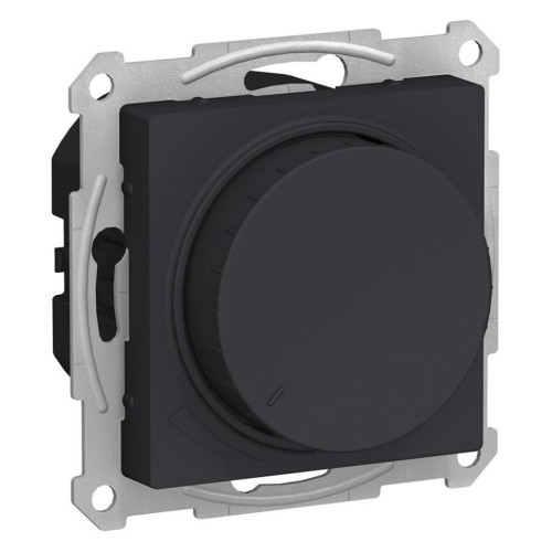 ATLASDESIGN СВЕТОРЕГУЛЯТОР (диммер) повор-нажим, LED, RC, 400Вт, мех., КАРБОН, ATN001023