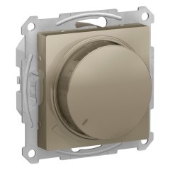 ATLASDESIGN СВЕТОРЕГУЛЯТОР (диммер) повор-нажим, LED, RC, 400Вт, мех., ШАМПАНЬ, ATN000523