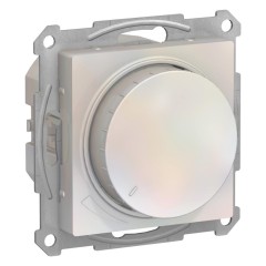 ATLASDESIGN СВЕТОРЕГУЛЯТОР (диммер) поворотно-нажимной, 315Вт, мех., ЖЕМЧУГ, ATN000434
