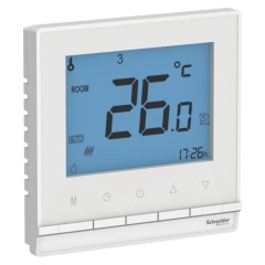 ATLASDESIGN ТЕРМОСТАТ электрон.теплого пола с датч.,от+5до+35°C,16A,в сб., БЕЛЫЙ, ATN000138