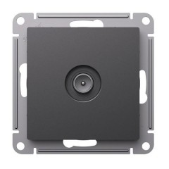 ATLASDESIGN TV РОЗЕТКА оконечная 1DB, механизм, БАЗАЛЬТ, ATN001491
