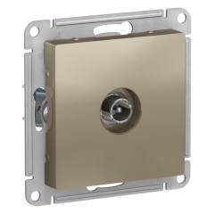 ATLASDESIGN TV РОЗЕТКА оконечная 1DB, механизм, ШАМПАНЬ, ATN000591