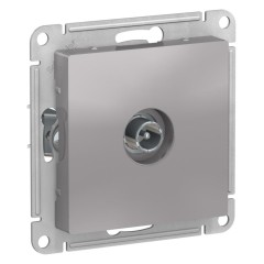 ATLASDESIGN TV РОЗЕТКА проходная 4DB, механизм, АЛЮМИНИЙ, ATN000392
