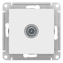 ATLASDESIGN TV РОЗЕТКА проходная 4DB, механизм, БЕЛЫЙ, ATN000192