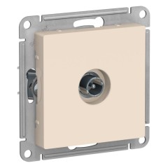 ATLASDESIGN TV РОЗЕТКА проходная 4DB, механизм, БЕЖЕВЫЙ, ATN000292