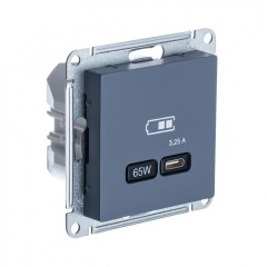 ATLASDESIGN USB РОЗЕТКА тип-C 65W высокоскор.заряд. QC, PD, механизм, ГРИФЕЛЬ, ATN000727