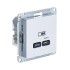 ATLASDESIGN USB РОЗЕТКА тип-С 65Вт высокоскор.заряд. QC, PD, механизм, ЛОТОС, ATN001327