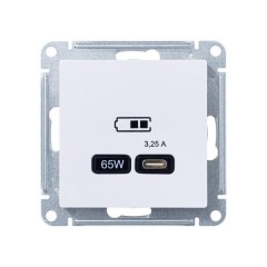 ATLASDESIGN USB РОЗЕТКА тип-С 65Вт высокоскор.заряд. QC, PD, механизм, ЛОТОС, ATN001327
