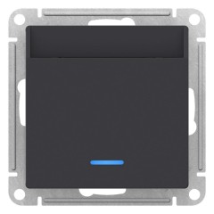 ATLASDESIGN Выключатель карточный, карбон, ATN001067