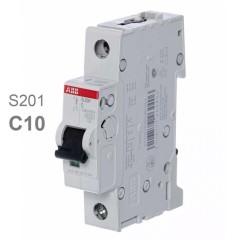 Автоматический выключатель ABB 1-полюсный S201 C10 (автомат электрический) 2CDS251001R0104